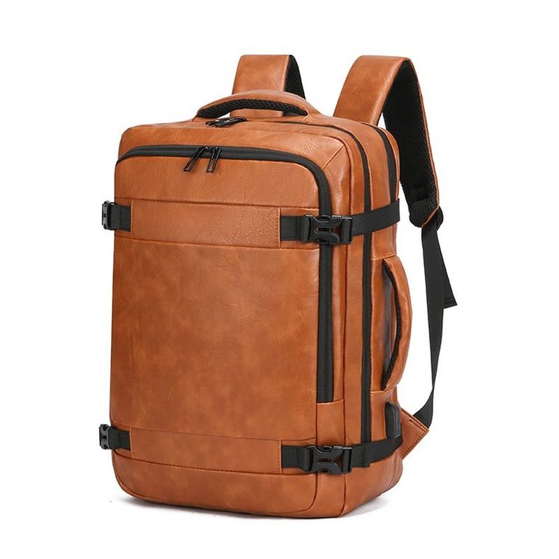 Men'S Accessories Backpack - 2027 NEW Men Backpack PU Leather