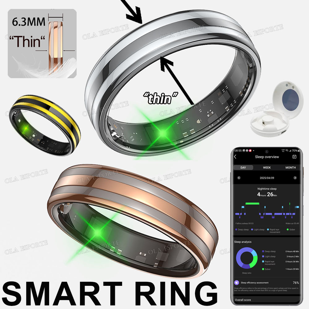Young Men'S Accessories - New Smart Ring Heart Rate Stress