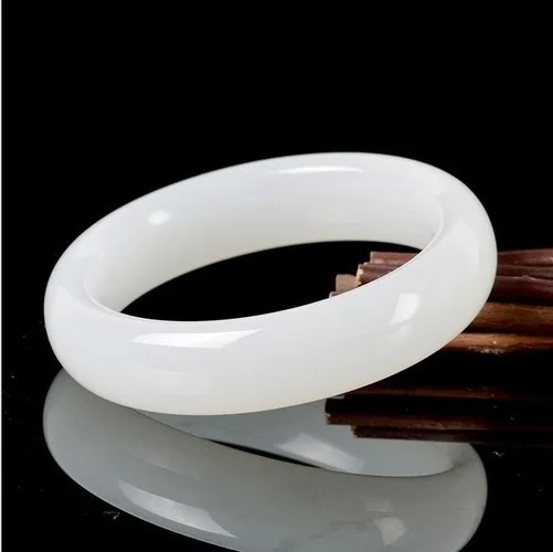 Genuine Natural White Jade Ban - Men Accessories Hand 评论和价格