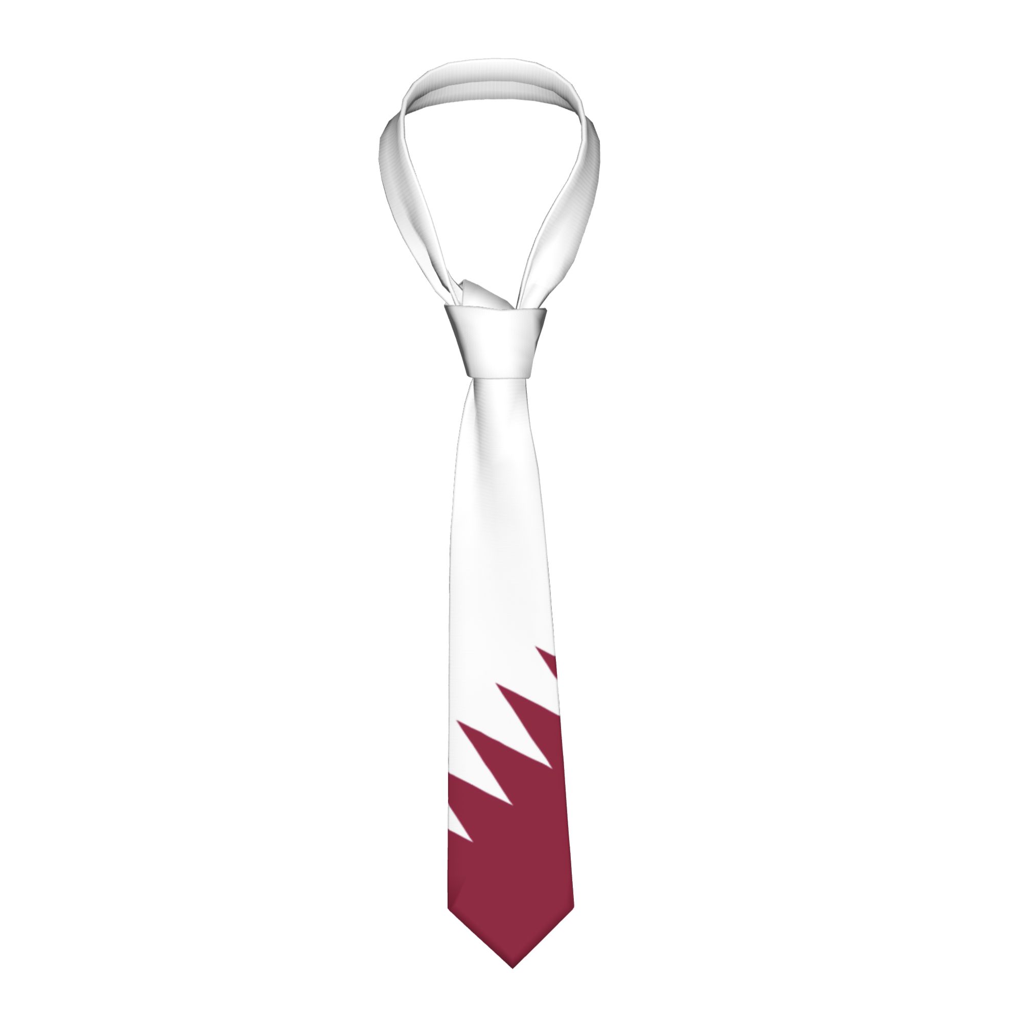 Mens Tie Qatar Flag Emblem Nec - Men Accessories Qatar 评论和价格
