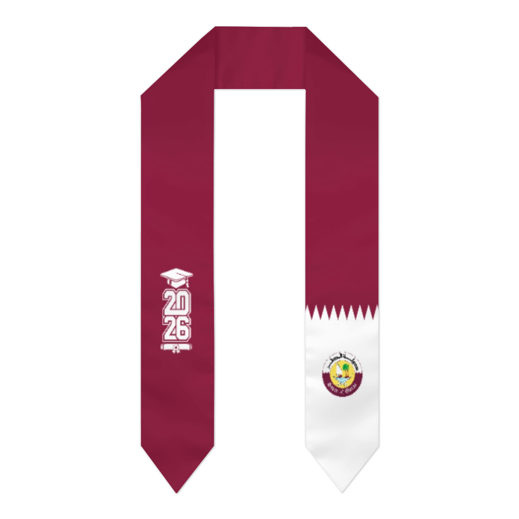 Class of 2026 Qatar Flag Scarf - Men Accessories Qatar 评论和价格