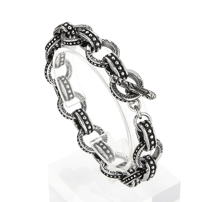 13mm Punk Retro Bike Biker Cha - Men'S Accessories Hand Bands 评论和价格