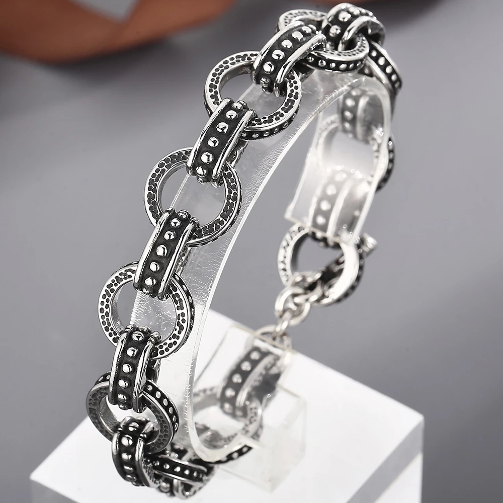13mm Punk Retro Bike Biker Cha - Men'S Accessories Hand Bands 评论和价格