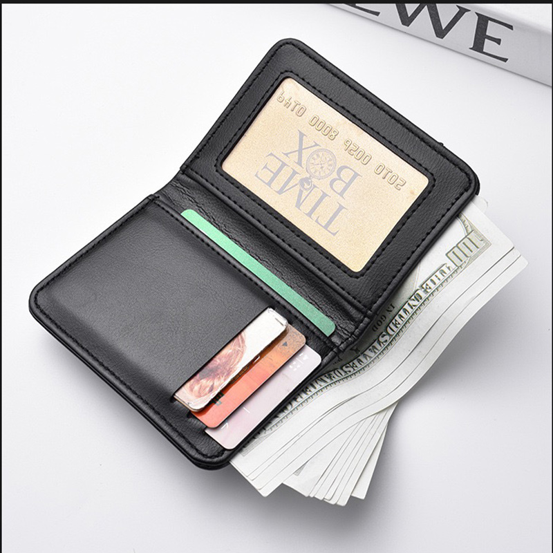 Leather Ultra-thin Mini PU Car - Men Accessories Organiser 评论和价格