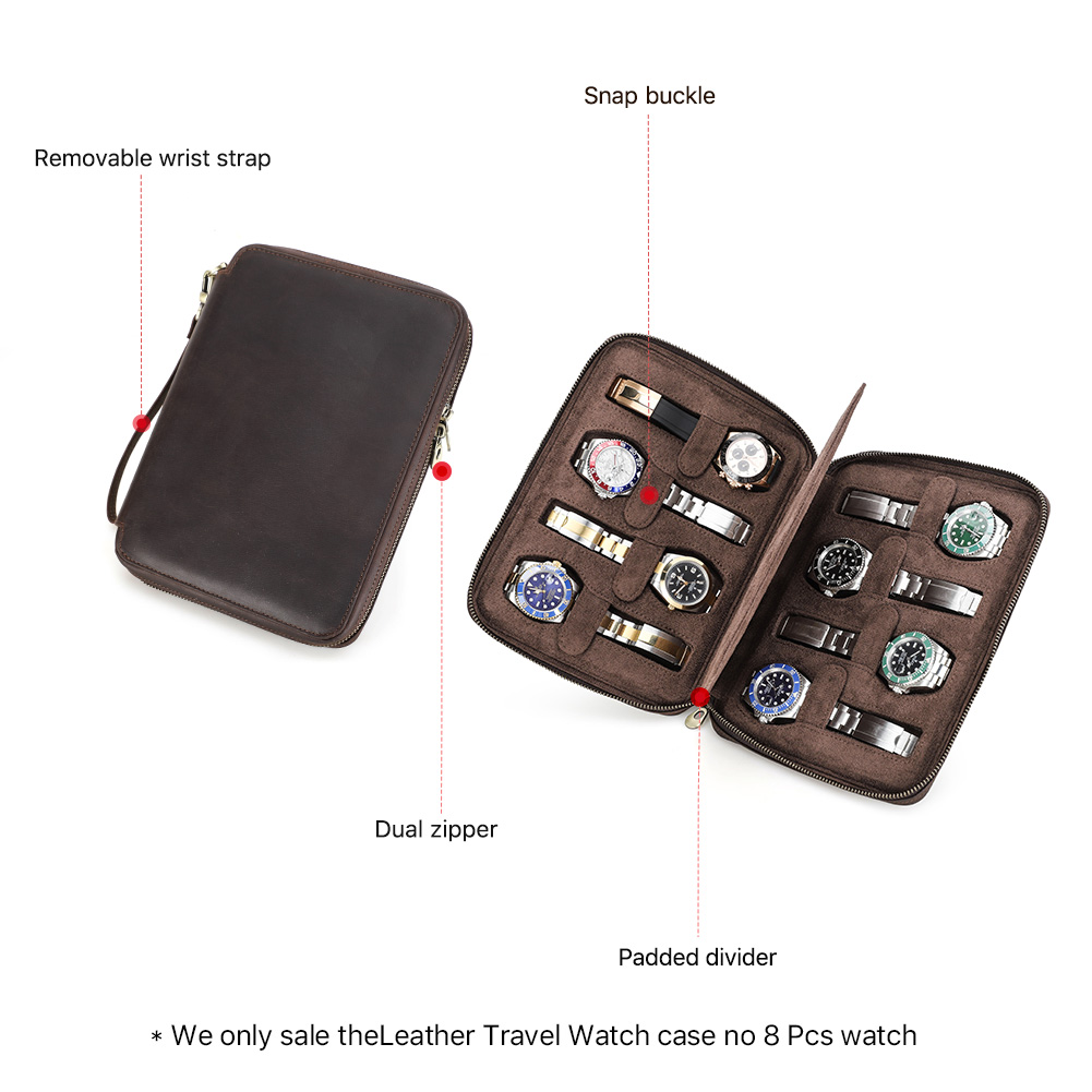 New 2/4/6/8 Slots Genuine Leat - Men Accessories Organiser 评论和价格
