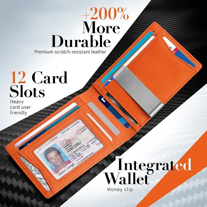Carbon Fiber Mens Wallet Money - Money Clip Slim 评论和价格