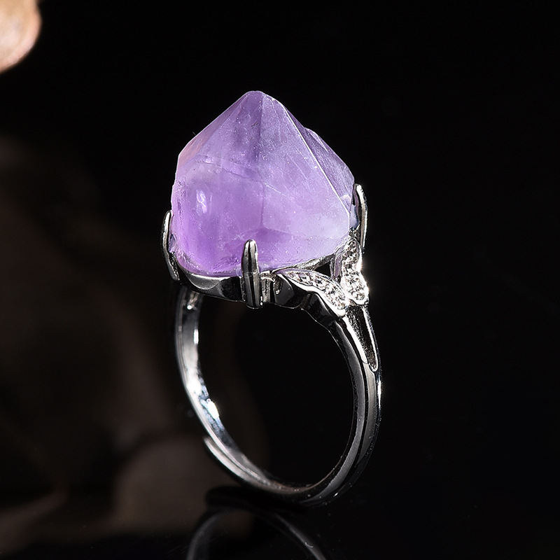 Natural Amethyst Hand-carved R - Men'S Accessories Hand Bands 评论和价格