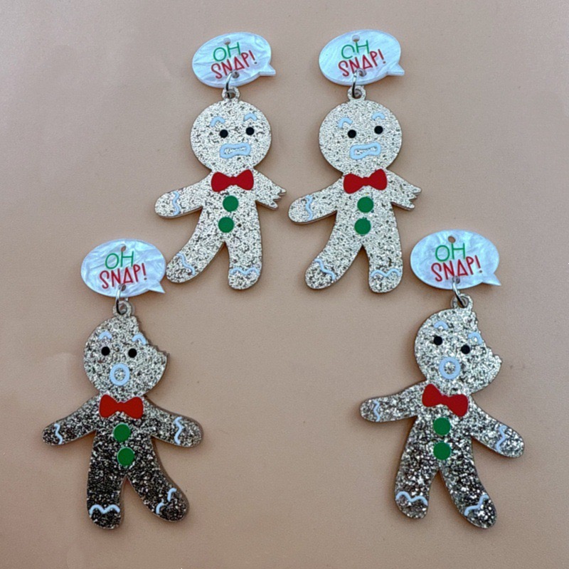 10pcs Cute Christmas Gingerbre - Men Accessories Necklace 评论和价格