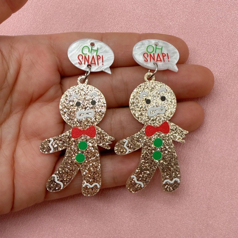 10pcs Cute Christmas Gingerbre - Men Accessories Necklace 评论和价格