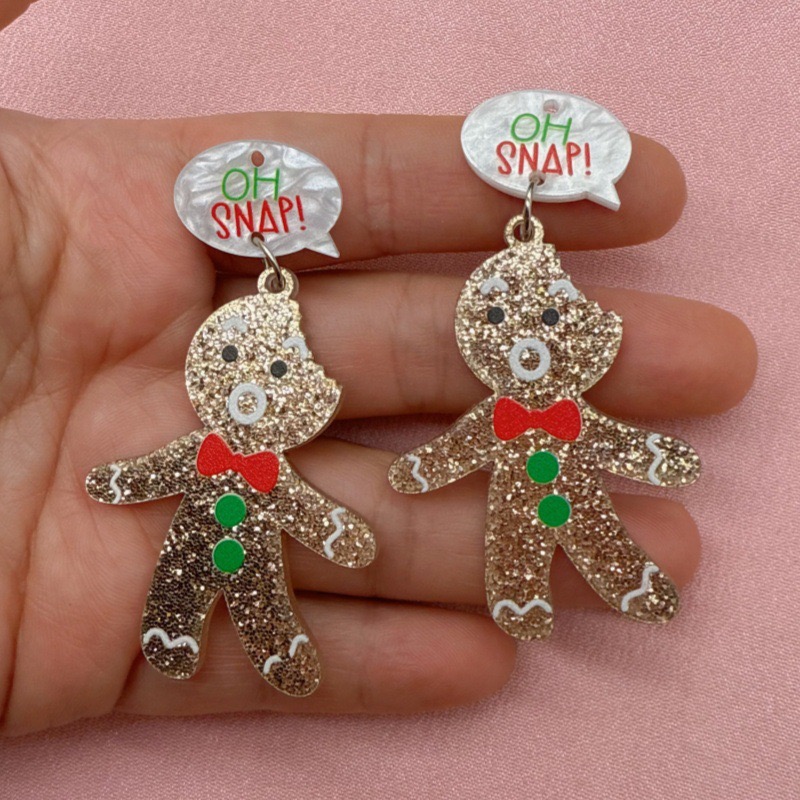 10pcs Cute Christmas Gingerbre - Men Accessories Necklace 评论和价格