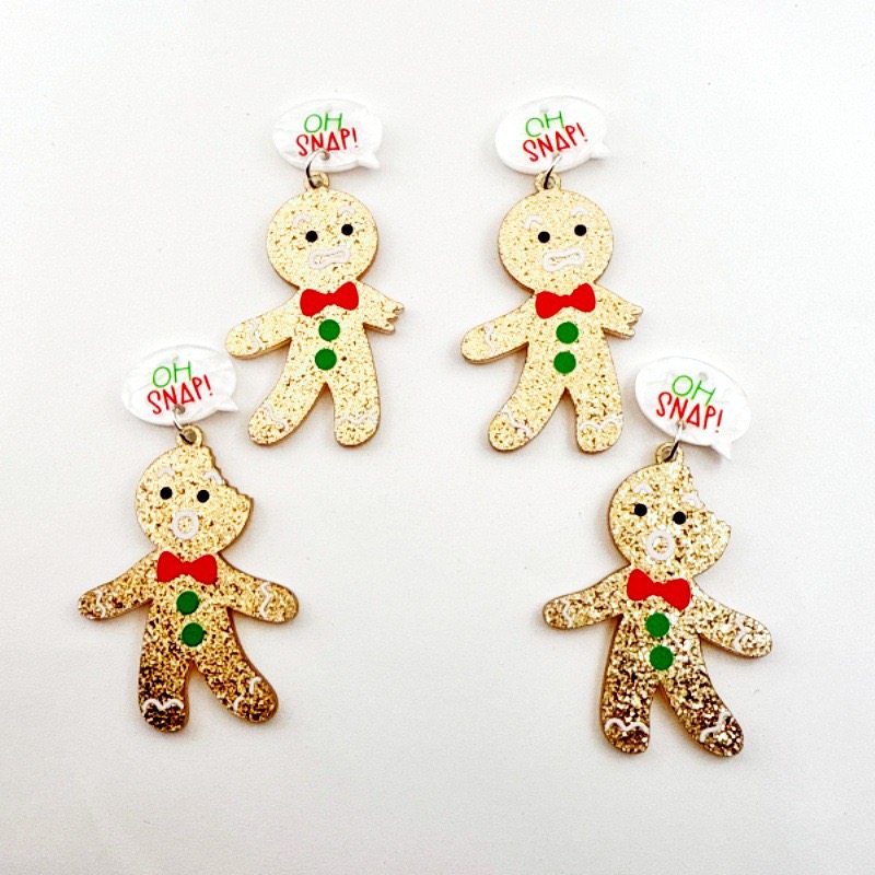 10pcs Cute Christmas Gingerbre - Men Accessories Necklace 评论和价格