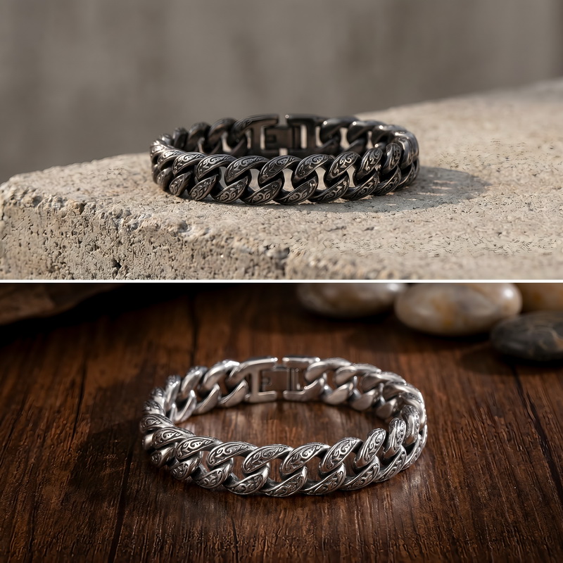 Man Bracelet Homme 13MM Wide S - Men'S Accessories Hand Bands 评论和价格