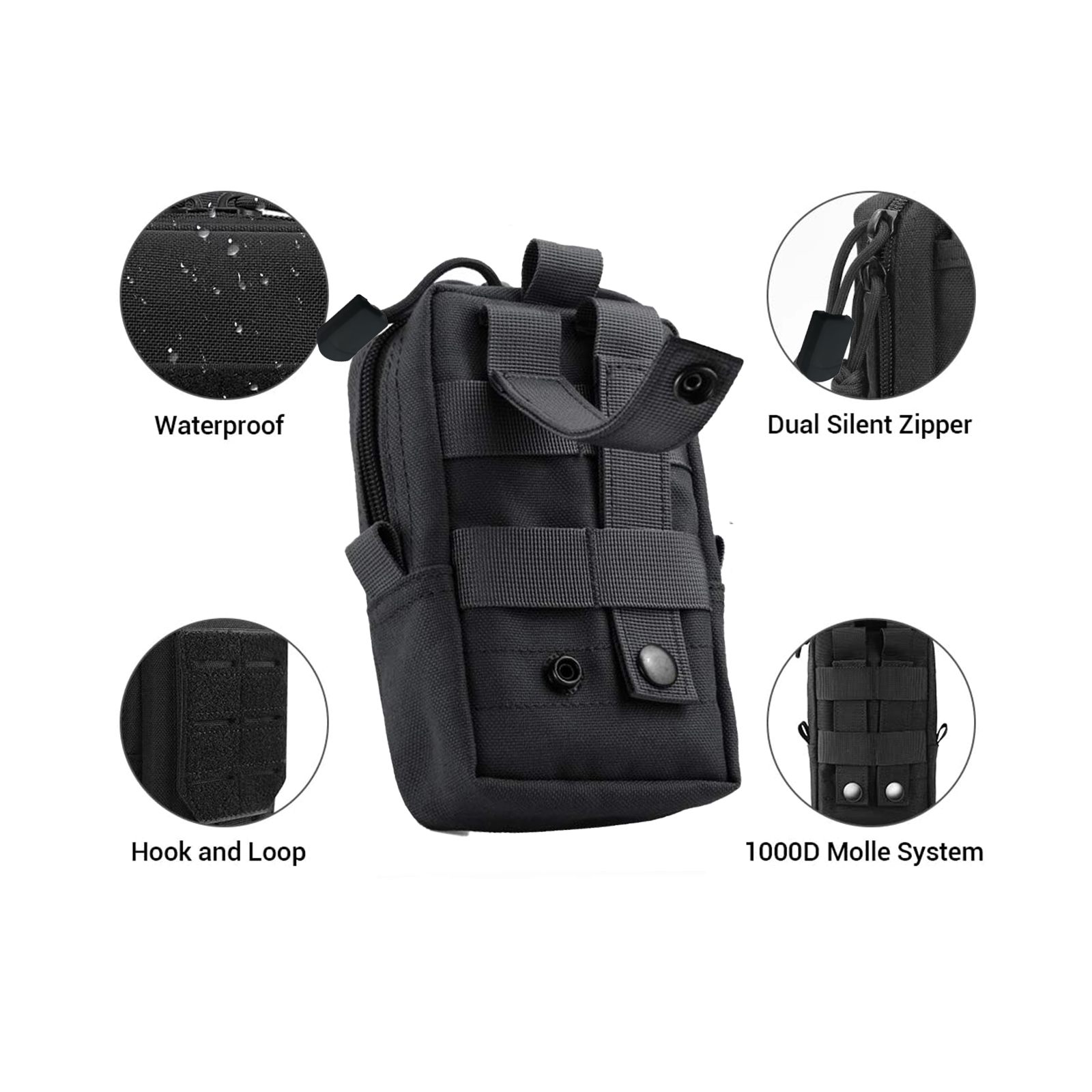 Tactical Molle Pouch Waist Bag - Men Accessories Organiser 评论和价格