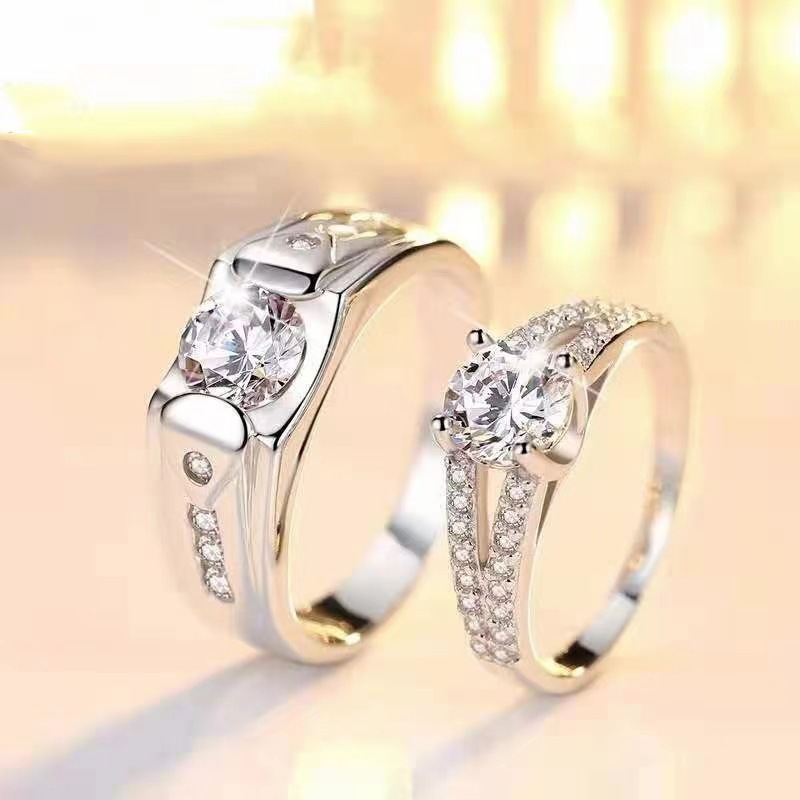 Romantic Bowknot Couple Rings  - Men'S Accessories Hand Bands 评论和价格