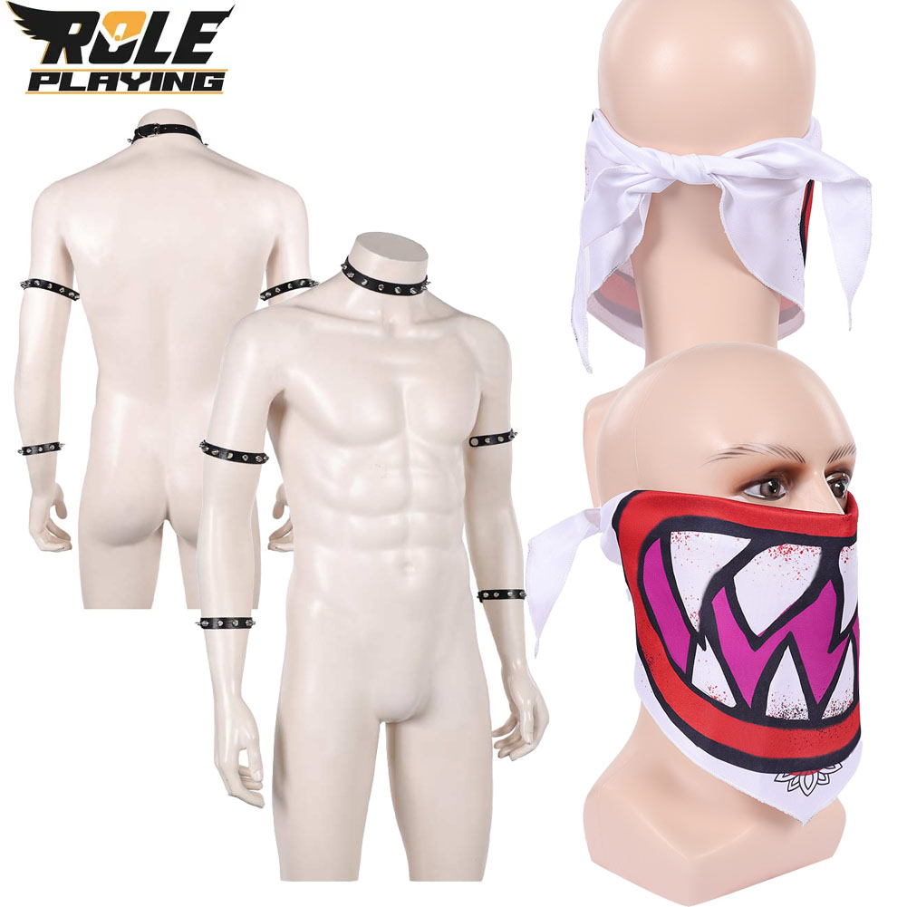 Bowser Jr Cosplay Scarf Mask B - Men Accessories Hand 评论和价格