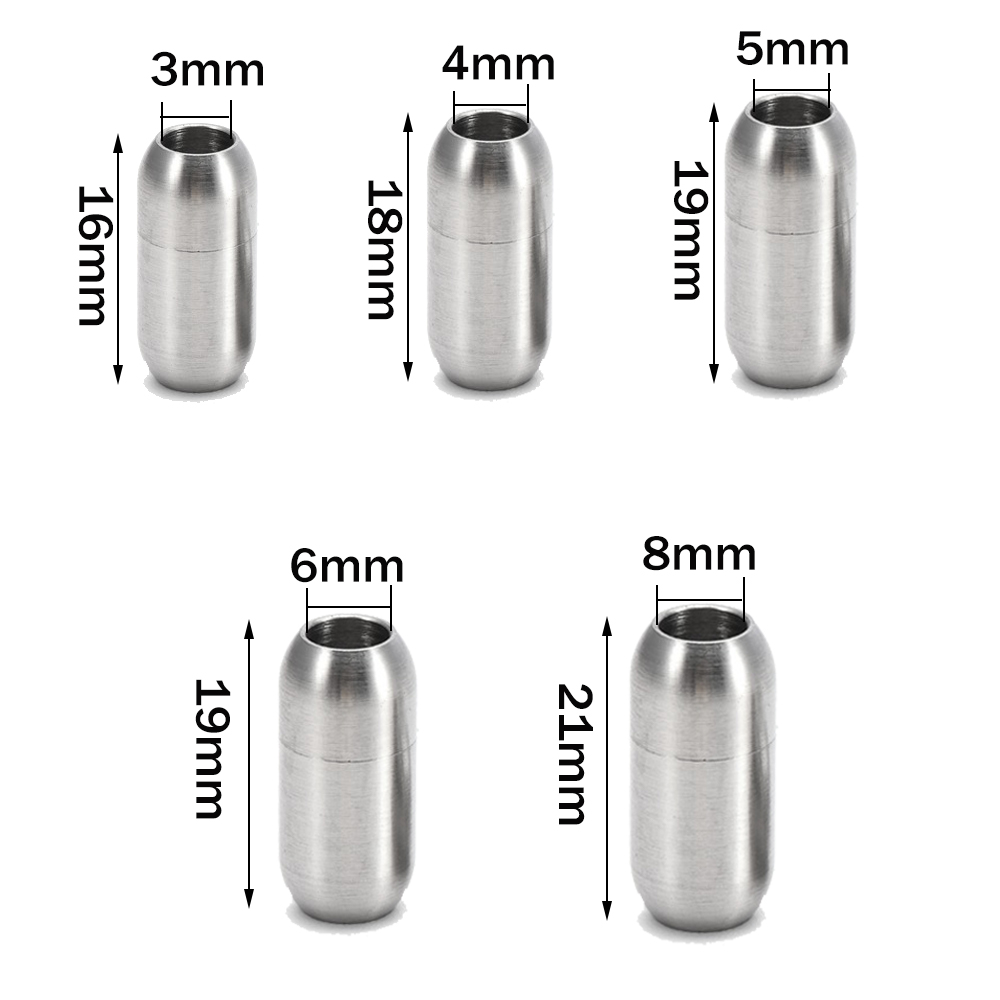 2pcs Stainless Steel Magnetic  - Young Men'S Accessories 评论和价格