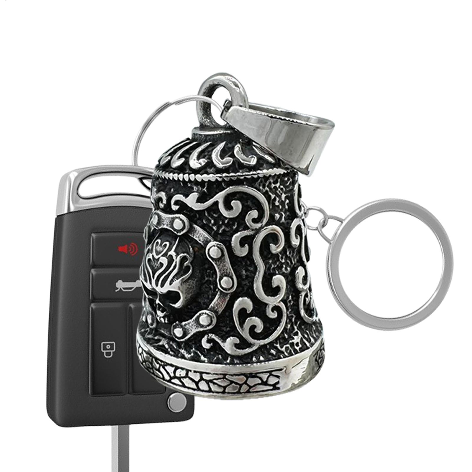 Skull Bell Charm Motorcycle Be - Men Accessories Chain 评论和价格