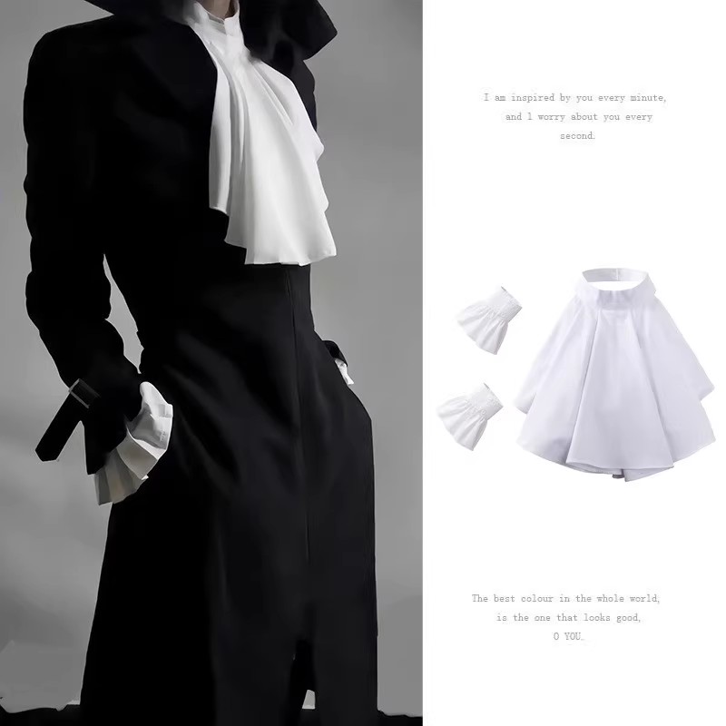 Victorian Neck Collar Ruffled  - Men Accessories Necklace 评论和价格