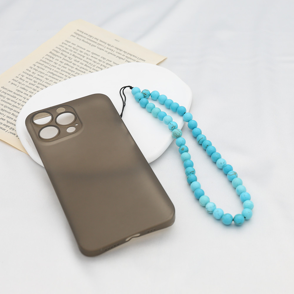 8MM Blue Turquoise Beaded Mobi - Men Accessories Chain 评论和价格