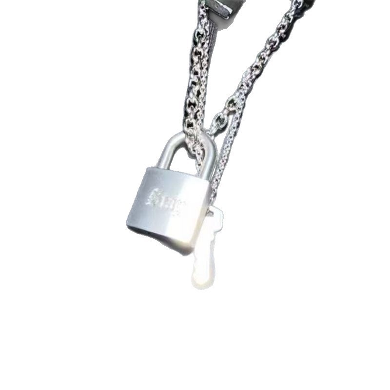 Ashionable Creative Metal Lock - Men Accessories Necklace 评论和价格
