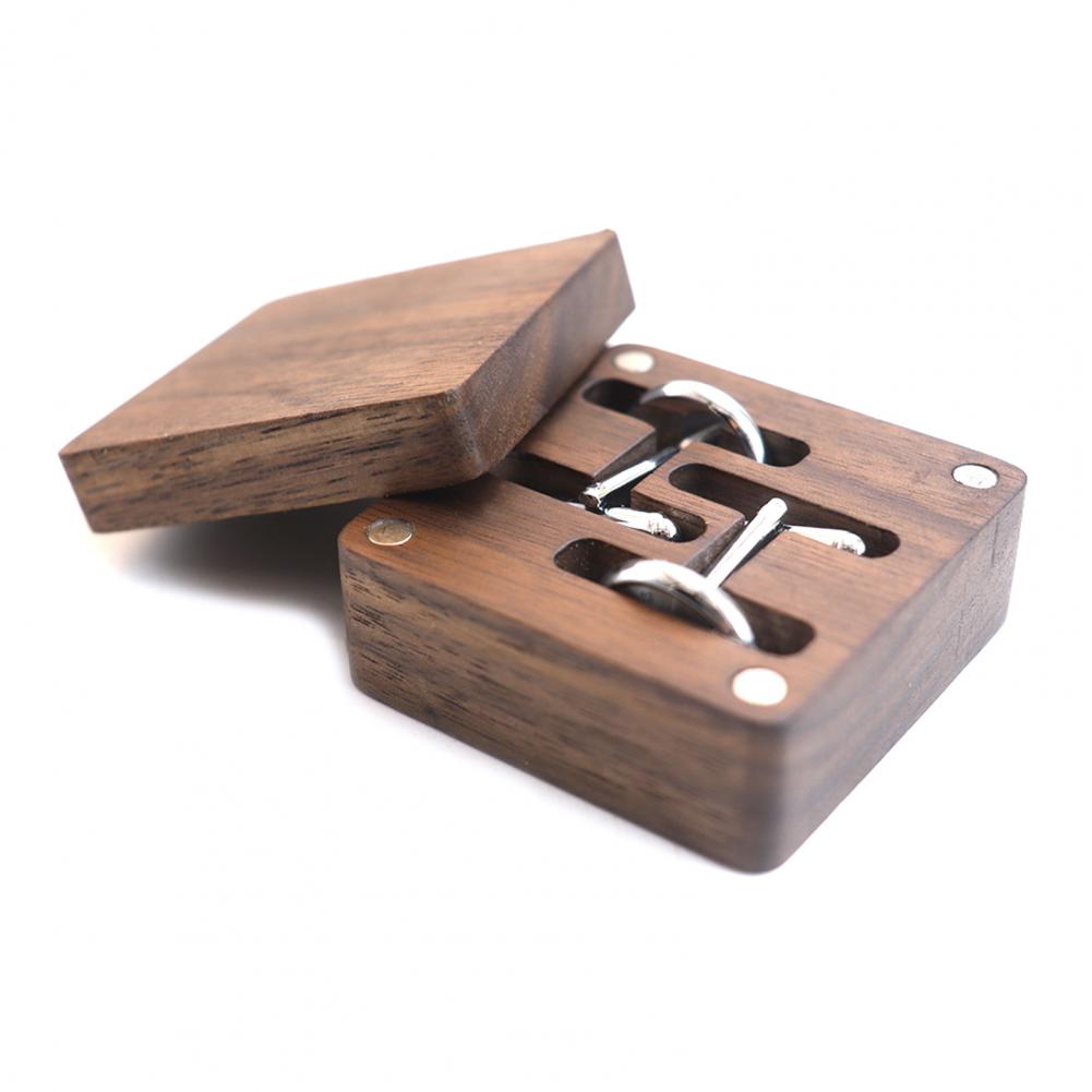 Walnut Cufflink Box Solid Wood - Men Accessories Organiser 评论和价格