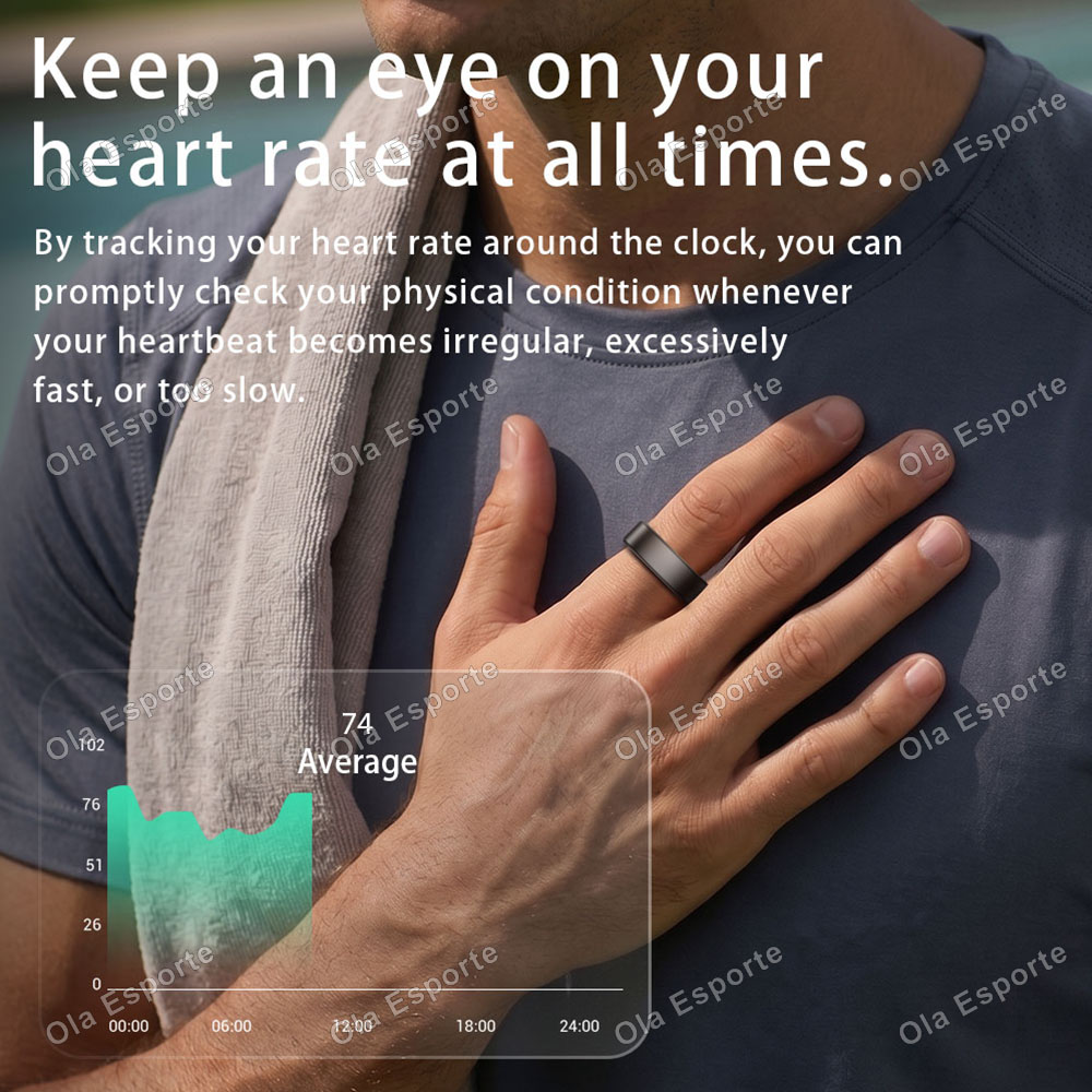 Smart Ring Heart Rate Blood Ox - Young Men'S Accessories 评论和价格