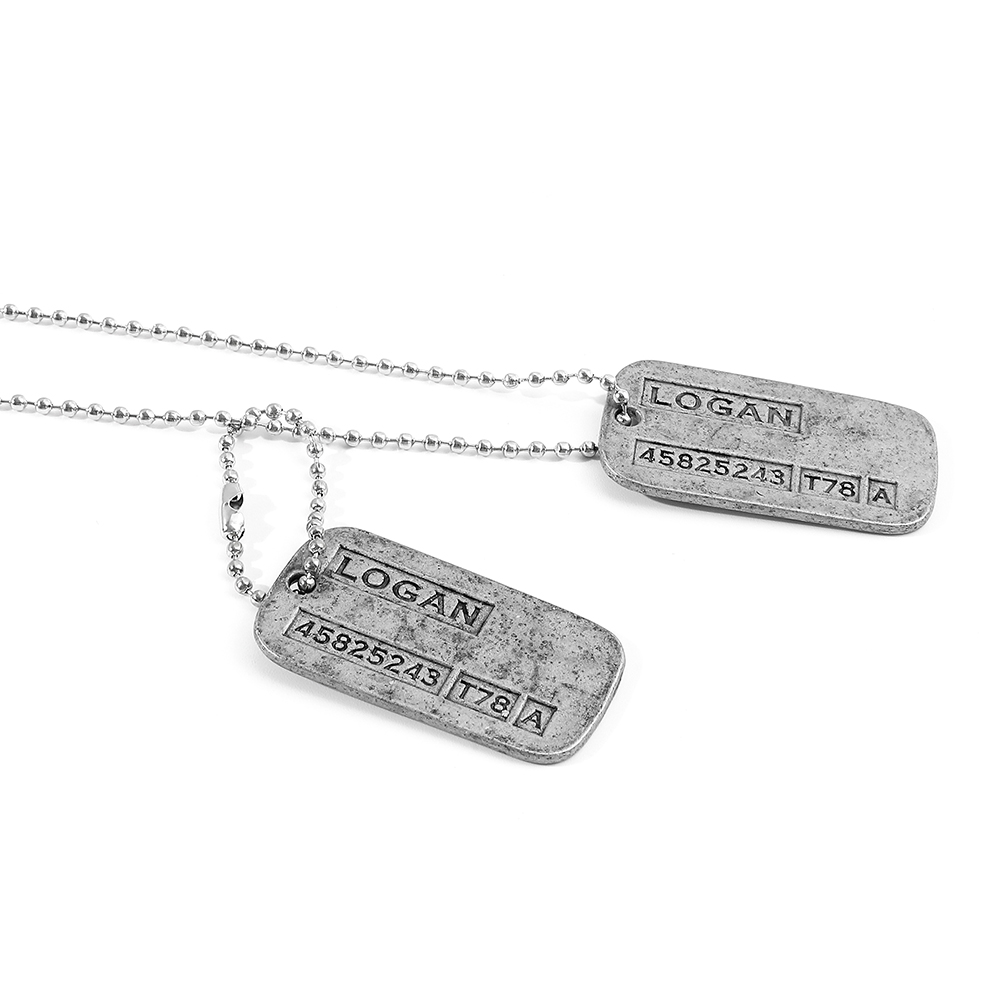 X-Men Wolverine Military Card  - Men Accessories Necklace 评论和价格