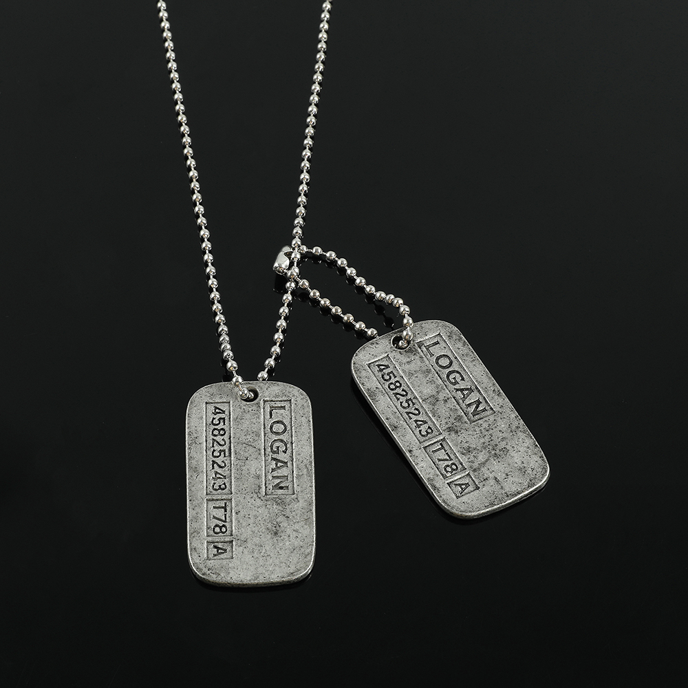 X-Men Wolverine Military Card  - Men Accessories Necklace 评论和价格