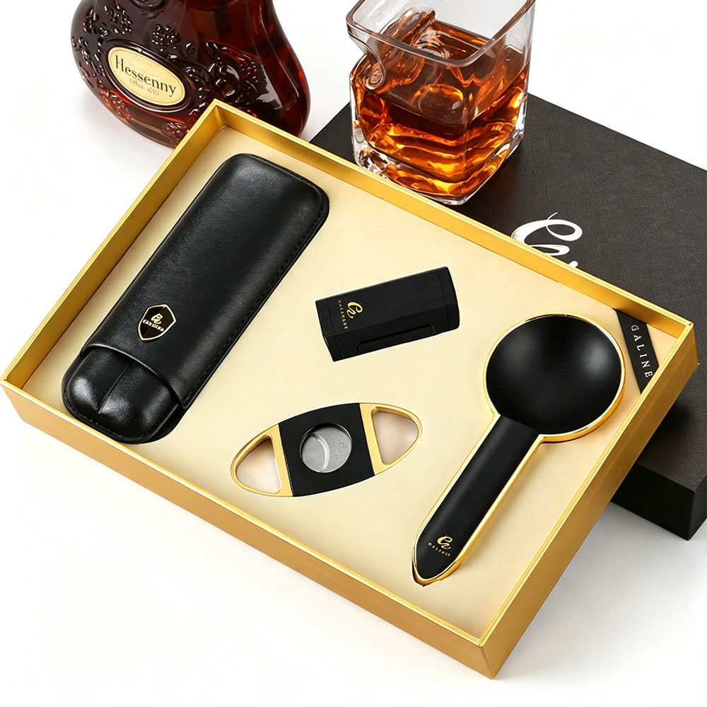 GALINER Metal Cigar Smoking Se - Cigar Cutter Set 评论和价格