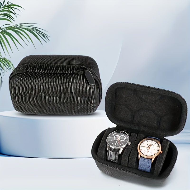 Hard-Shell 2 Slots Watch Trave - Men Accessories Organiser 评论和价格