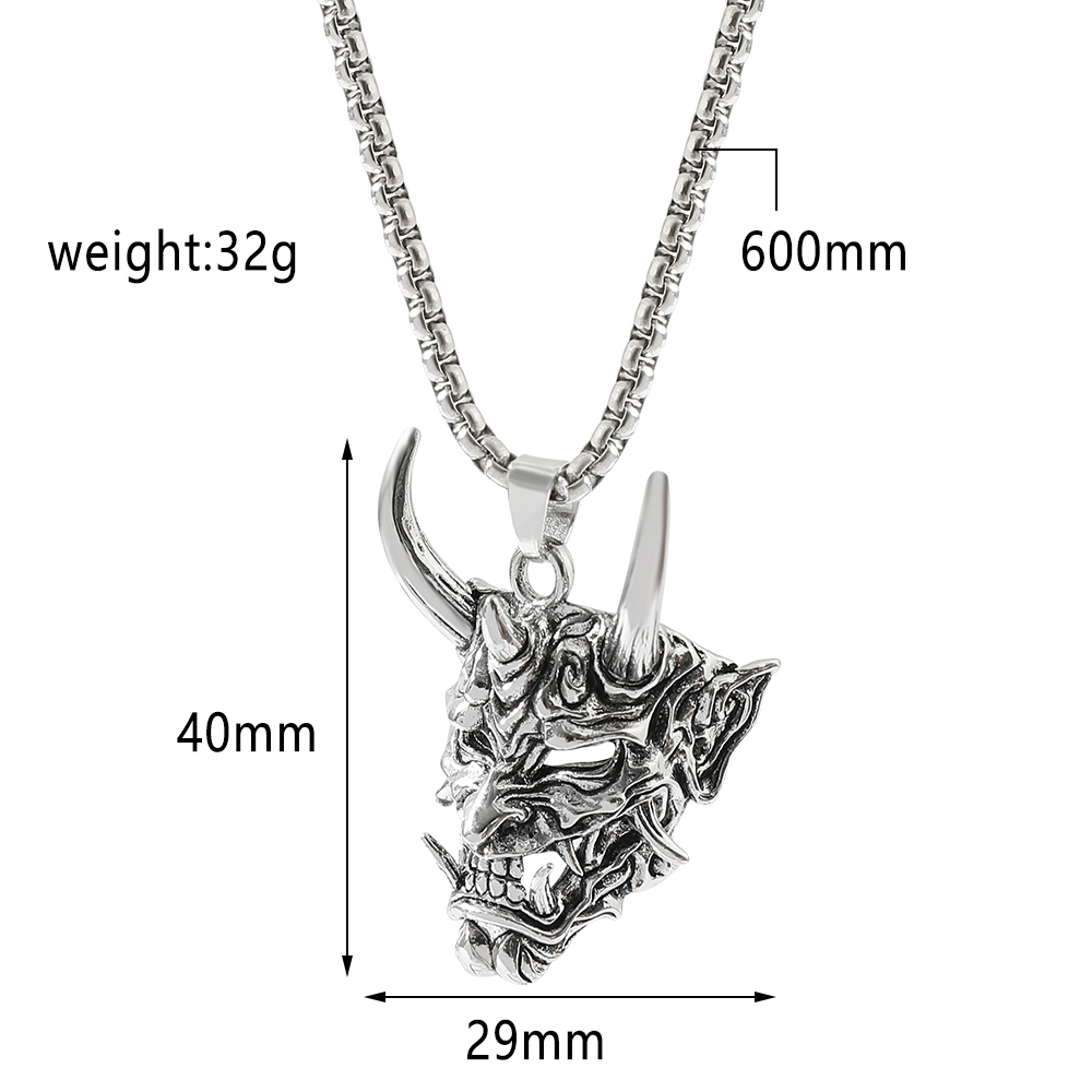 Handsome Rascal Ghost Mask Pen - Men Accessories Necklace 评论和价格