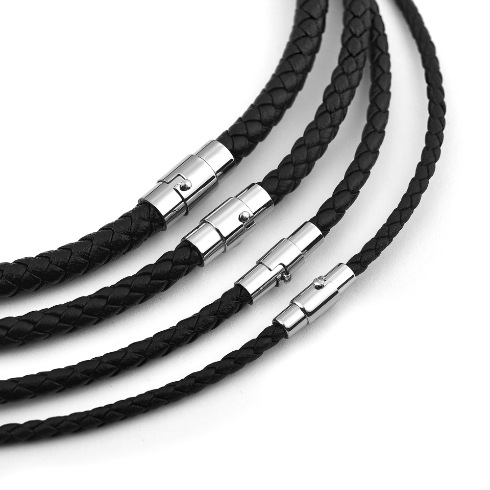 45/50/60cm Leather Necklace Wa - Men Accessories Chain 评论和价格