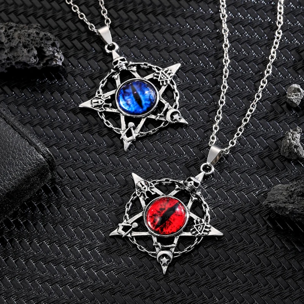 Five pointed star shaped devil - Men Accessories Necklace 评论和价格