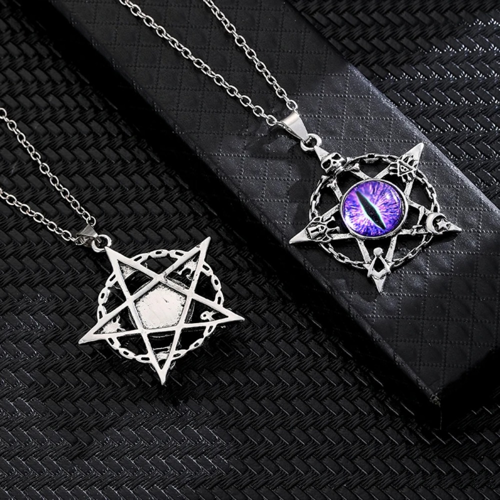Five pointed star shaped devil - Men Accessories Necklace 评论和价格