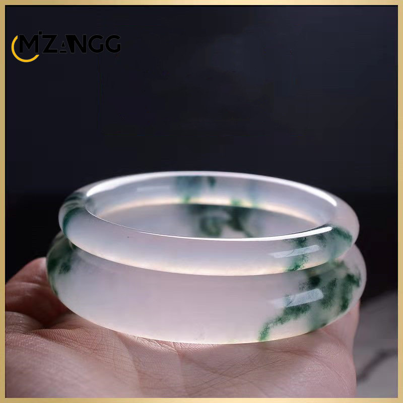 Natural Green Jadeite Bangle J - Men Accessories Hand 评论和价格
