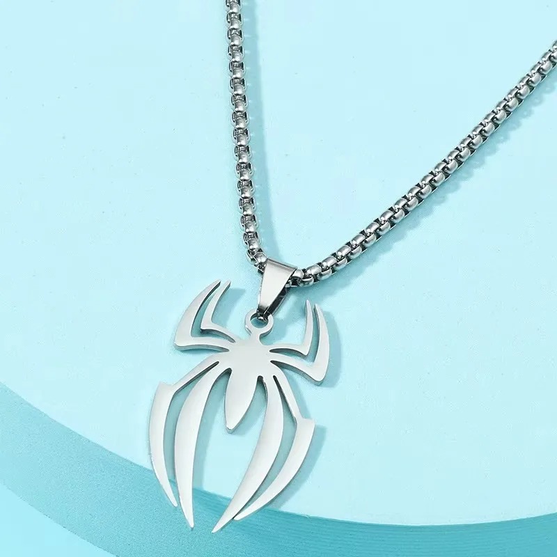 Gothic Spider Shape Necklace S - Men Accessories Chain 评论和价格