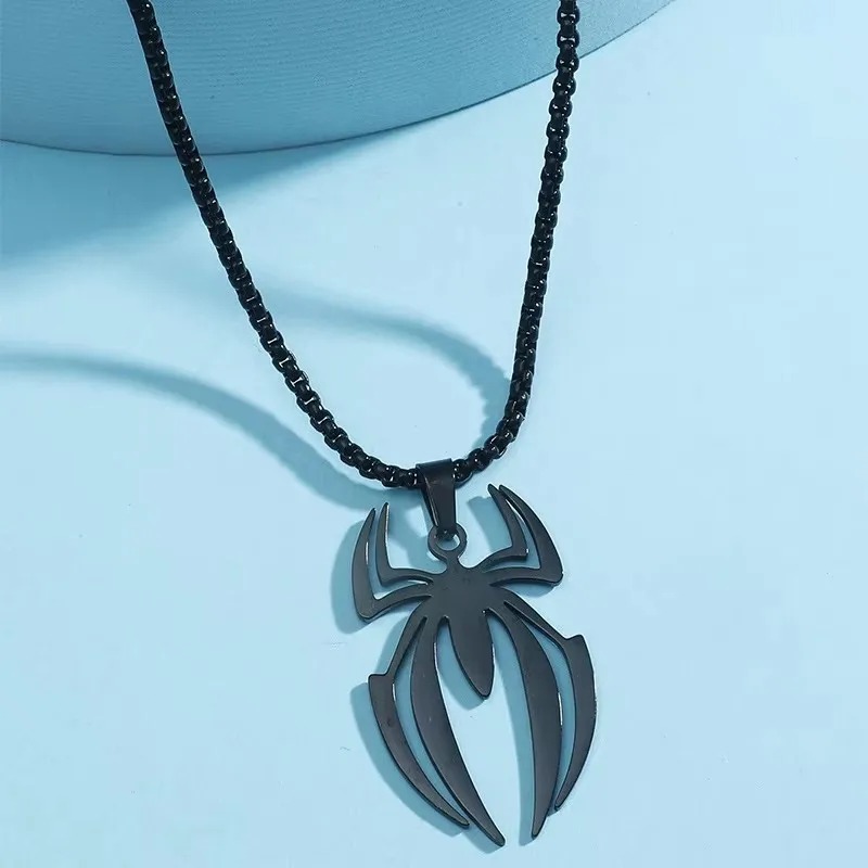 Gothic Spider Shape Necklace S - Men Accessories Chain 评论和价格