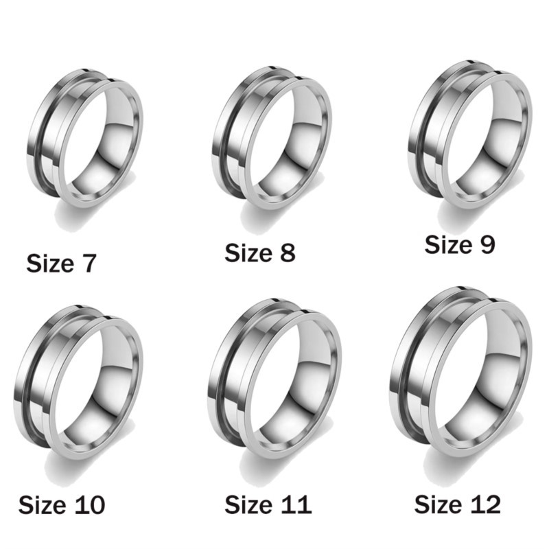 5pcs 7/8/9/10/11/12 Ring Core  - Young Men'S Accessories 评论和价格