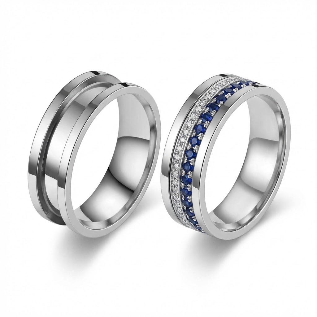 5pcs 7/8/9/10/11/12 Ring Core  - Young Men'S Accessories 评论和价格