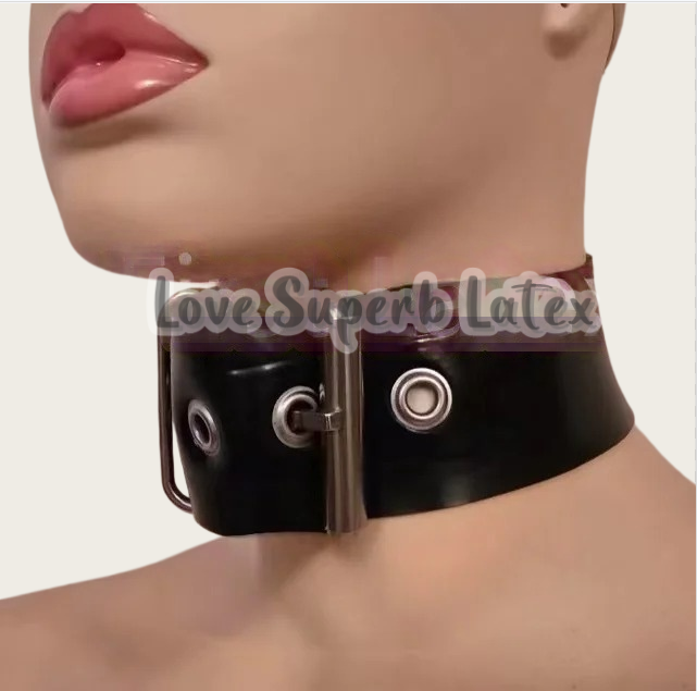 0.4mm Sexy Latex Neck Choker R - Men Accessories Chain 评论和价格