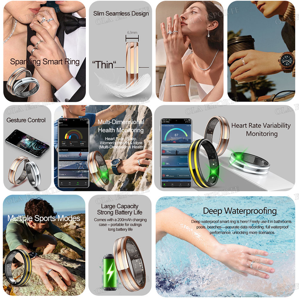 New Smart Ring Heart Rate Stre - Young Men'S Accessories 评论和价格