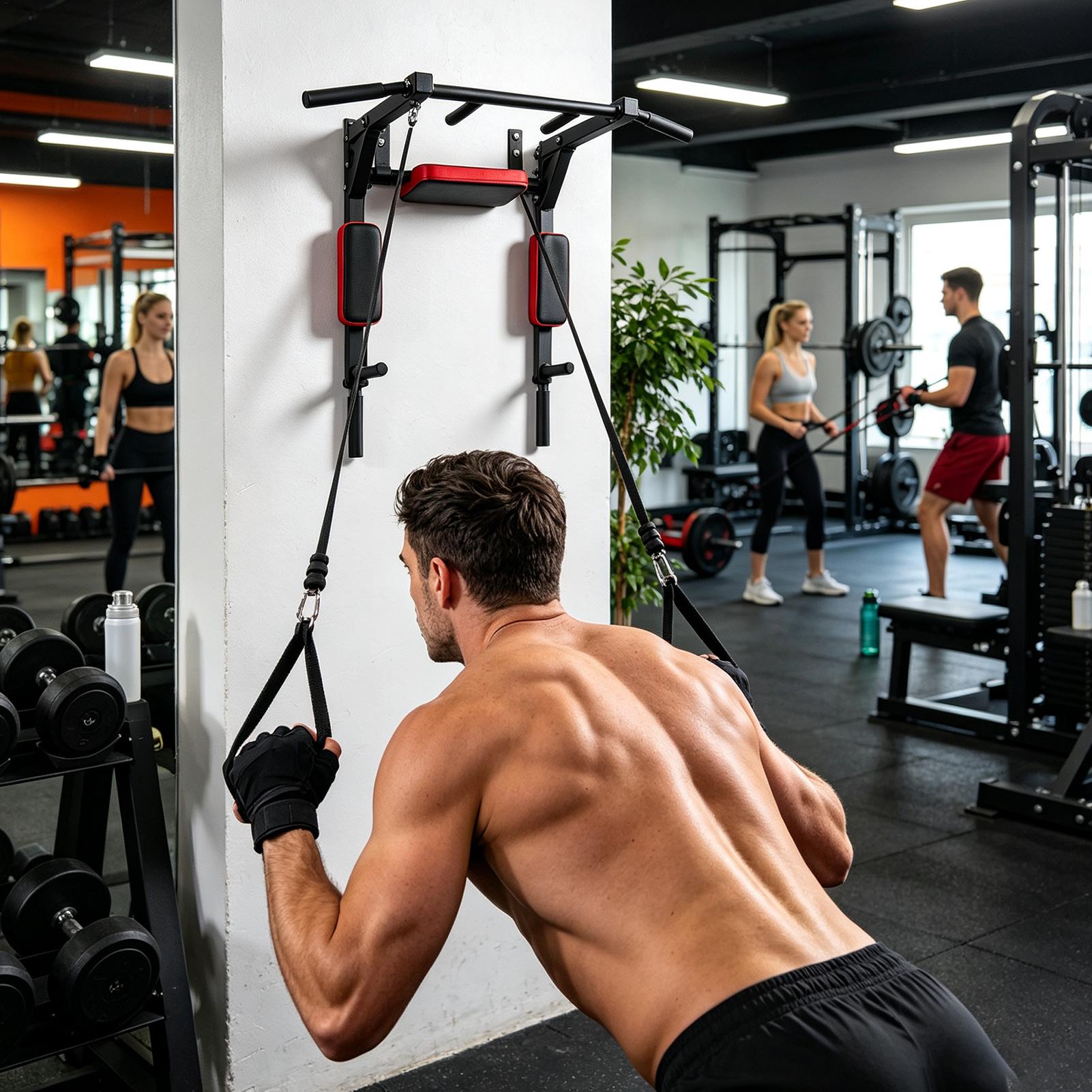 Wall-Mounted Pull-up Bar Fitne - Men Accessories Hand 评论和价格