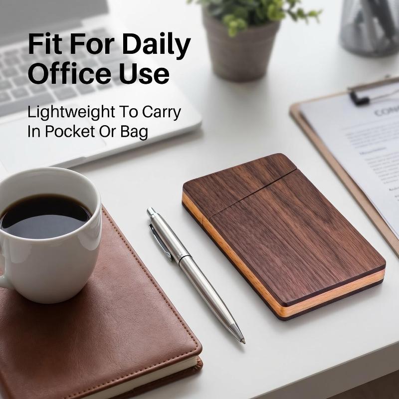 Portable Wood Business Card Ho - Men'S Accessories Case 评论和价格